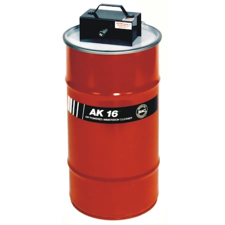 Build-All Parts Washer, Air Powered Immersion Cleaner, Rotating Heavy Duty Basket, Solvent Parts Cleaning AK16